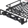 Светодиодная световая панель на крышу, алюминиевый багажник на крышу для RC Wrangler CC01 1/10 Rally Axial SCX10