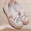Fashion 2025 New Women's Linen Fabric Flat Shoes Ladies Casual Shoes Comfortable Low-Top Shoes Travel Casual Shoe