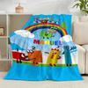 1PC Number-Blocks Adventure Flannel Blanket Gift, Suitable for Both Men And Women, Soft Ideal for Beds And Sofa, Birthday Or Christmas Gift