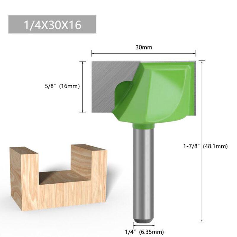 1 шт., 1/4 дюйма, чистящая нижняя фреза с хвостовиком, прямая фреза, чистая фреза, деревообрабатывающая силовая машина