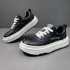 Spring and summer punching boys thick-soled youth breathable casual shoes round head hollow board shoes