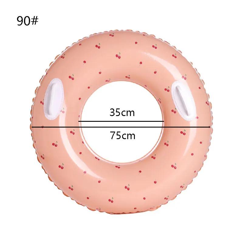 Корейский стиль, утолщенное надувное кольцо для плавания, трубка для воды, плавающий надувной матрас для взрослых с ручкой, круг для плавания на открытом воздухе