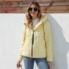 2023 Spring New Design Women Jacket Hooded Splicing Female Outwear Windproof Warm Parkas Elegant Women's Coat 7051-1