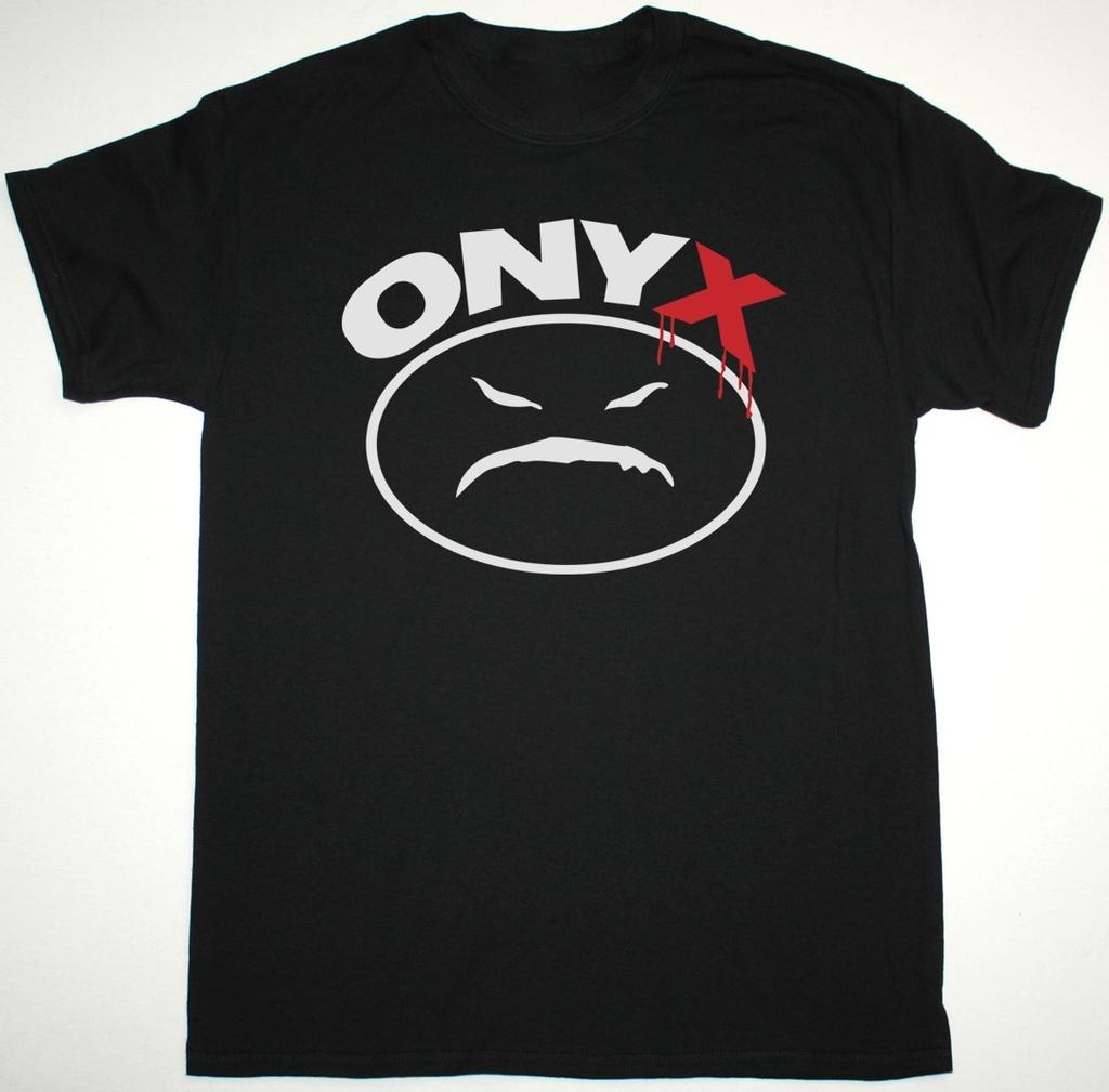 Новая черная футболка TU632 с логотипом ONYX Band, из тяжелого хлопка, размеры S-5XL