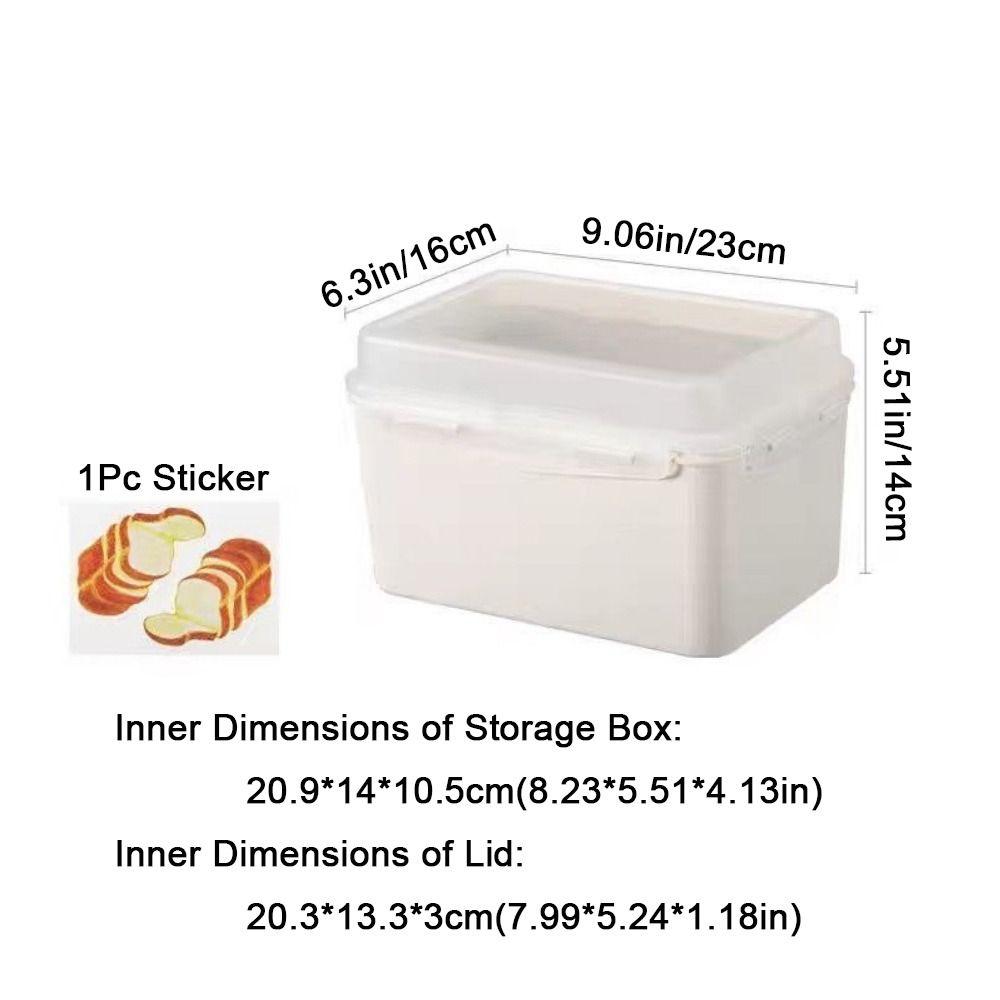 Fresh Keeping Sandwich Box Plastic Vegetable Fruit Storage Container Portable Toast Box Kitchen