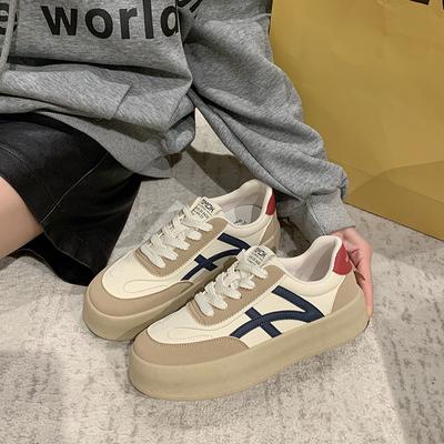 Женские винтажные туфли для скейтбординга на толстой подошве, новые весенние цвета, подходящие по цвету, универсальные повседневные спортивные немецкие тренировочные туфли Майяра