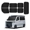 BLUESEATEC Blackout Curtains with Magnetic Fit for Daihatsu Hijet Cargo Atrai Pixis Subaru Sambar Easy Installation and Car Camping Storage Bag Set of