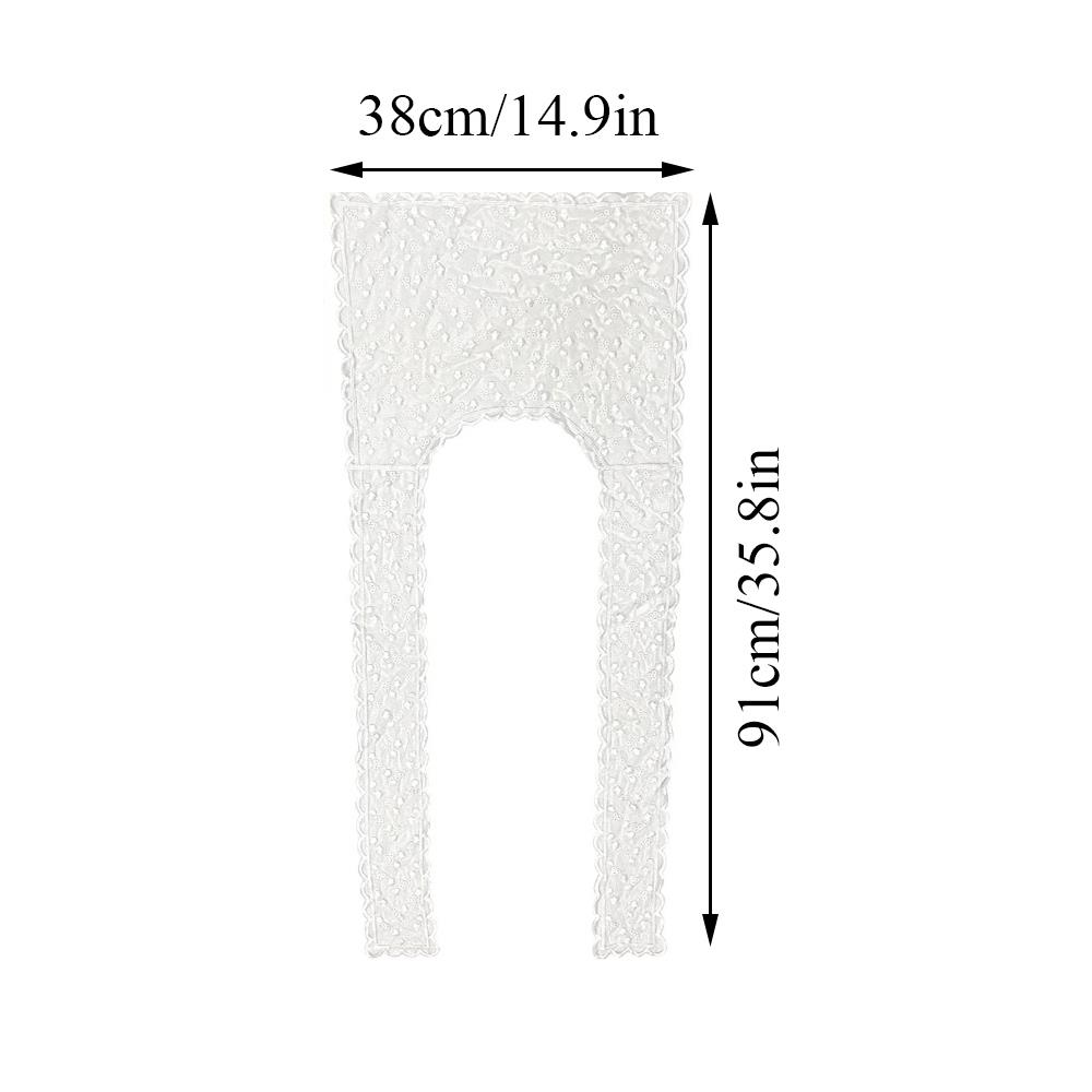 Fashion Lace Scarf Hollow Fake Collar Lace Crochet Small Shawl Women Clothes Accessories Office Lady Women Decorative Collor