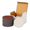 100mm Pack of for Disc Paint Various Sanding Polishing Sandpaper, 100, Magic-Type, Sanders, Woodworking, Metal, Removal, Round, DIY, Grits, Paper,