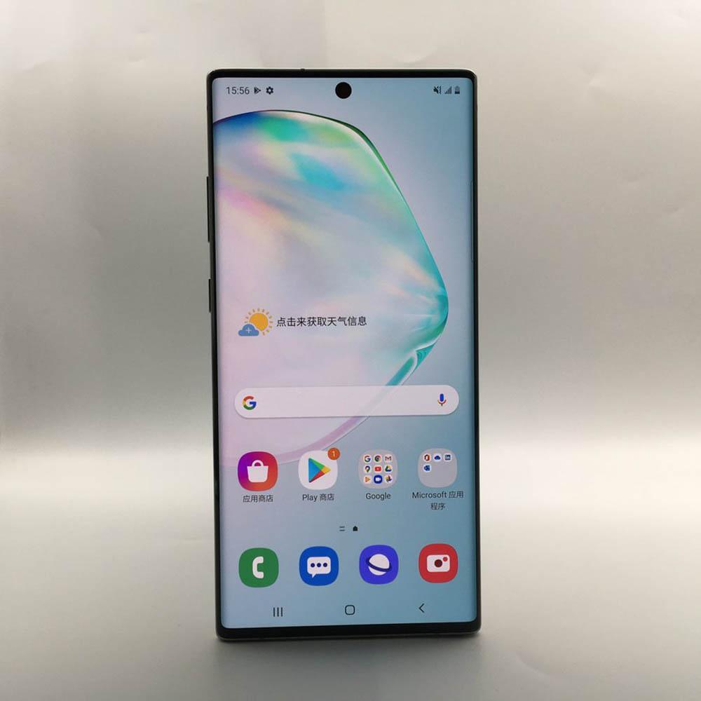 Восстановленный Samsung Galaxy Note10+ 5G N976F 4G N975F N975U Оригинальный Разблокированный 6.8" 12GB+256GB Камера 12МП NFC Отпечаток пальца Смартфон с 1 SIM