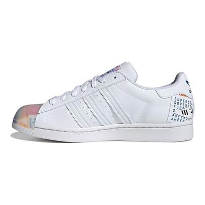 Кроссовки унисекс Superstar Multi Logo Бело-бело-синие GX2717