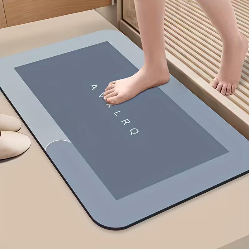 60*90см Нескользящий Впитывающий Диатомитовый Коврик для Ванной Комнаты, Мягкий и Сверхвысококачественный Быстросохнущий Коврик для Душа