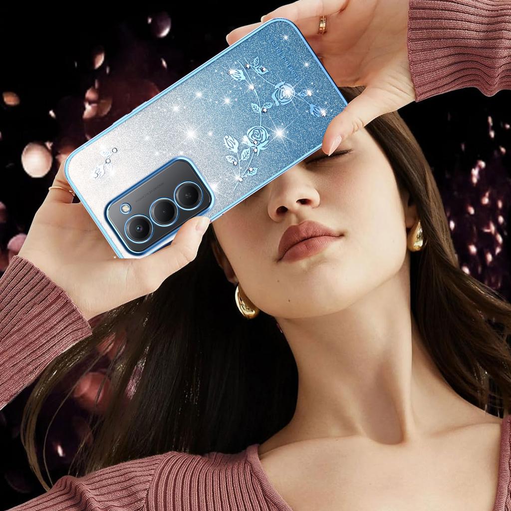 Для Xiaomi Redmi 15 4G (169 мм) Чехол Цветок TPU Гибкий Градиентный Чехол для Телефона