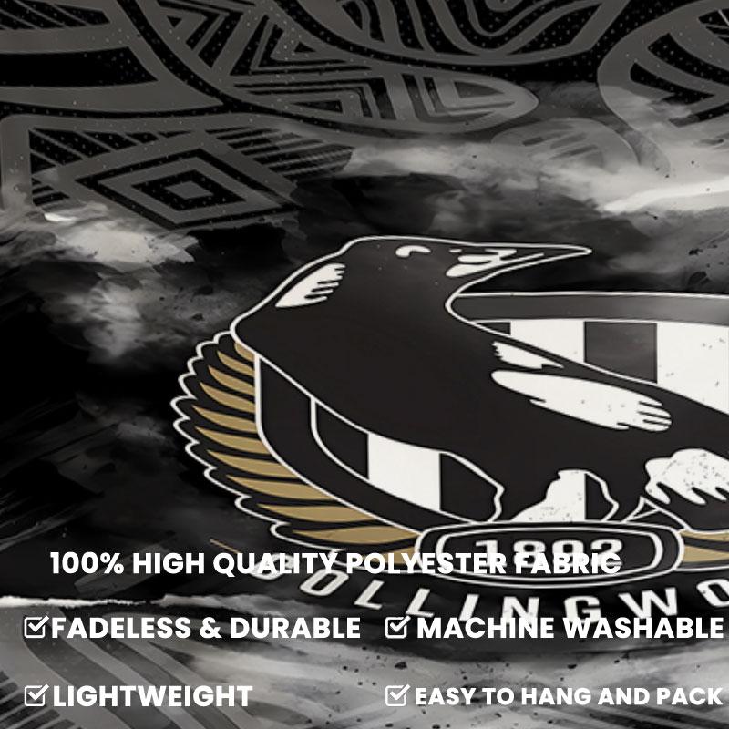 Collingwood Football Club Wall Tapestry Aesthetic Wall Hanging Printed Fabric Blanket Decorative Tapestries for Bedroom Living Room Home Decor