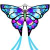Воздушный змей Simxkai Butterfly для детей и взрослых, большой воздушный змей, который легко запускать для начинающих, с ручкой из стропы длиной 300 футов, самый простой в управлении пляжный воздушный змей для активного отдыха на природе