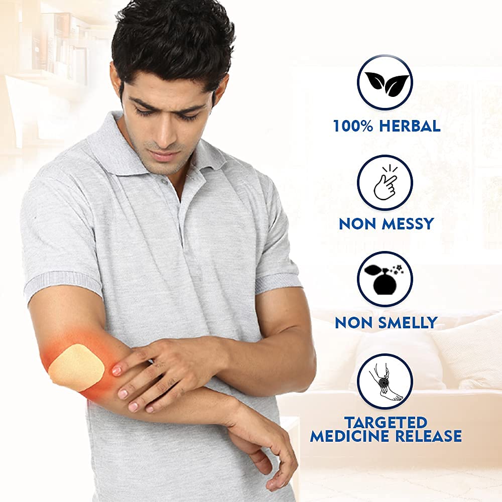 Пластыри для снятия боли и скованности в мышцах (20 шт), Herbal Pain Relief Patch (Combo 15 Regular, 5 Large pcs),  Viopatch