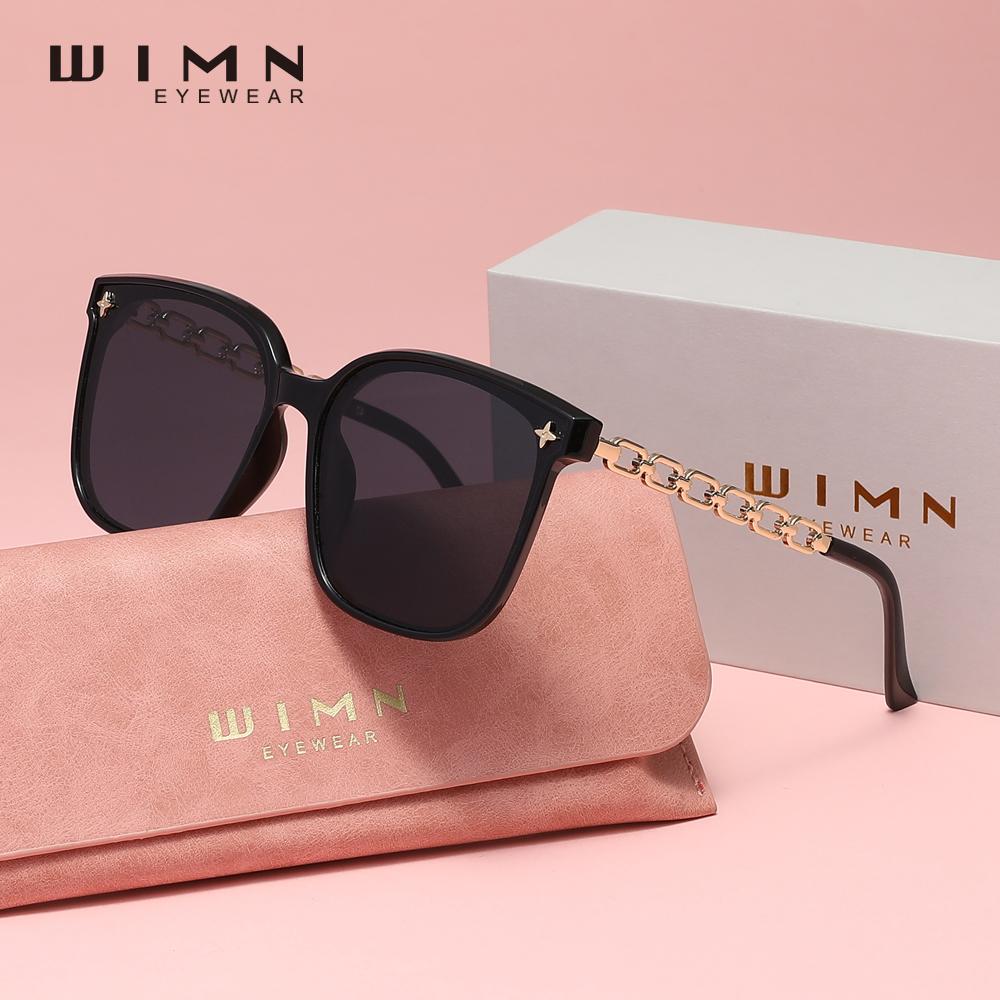 WIMN Новые модные женские солнцезащитные очки с большой оправой, высококачественные модные очки с цепочкой, очки для путешествий