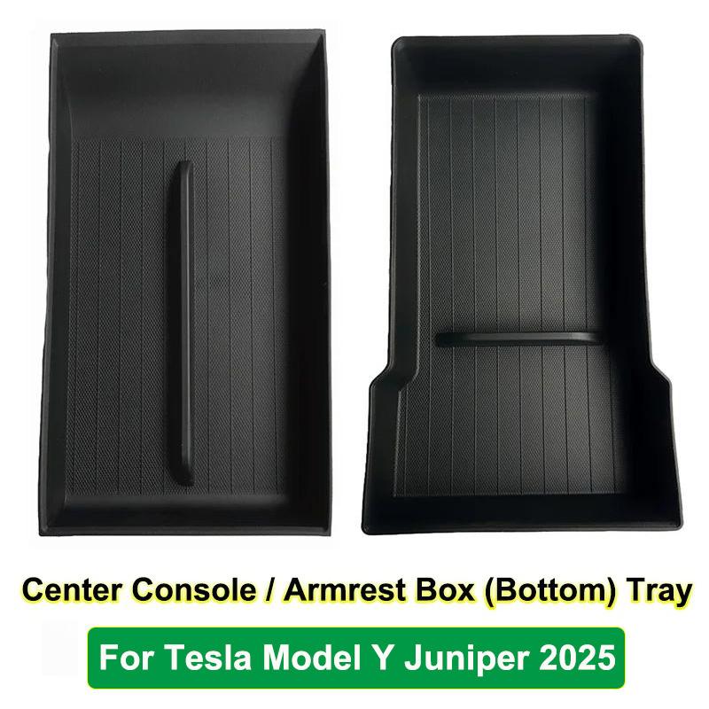 DQMN8 For Tesla Model Y Juniper 2025 Model 3 Highland Center Console Armrest Hidden Storage Box Cup Holder Car Organizer Accessories