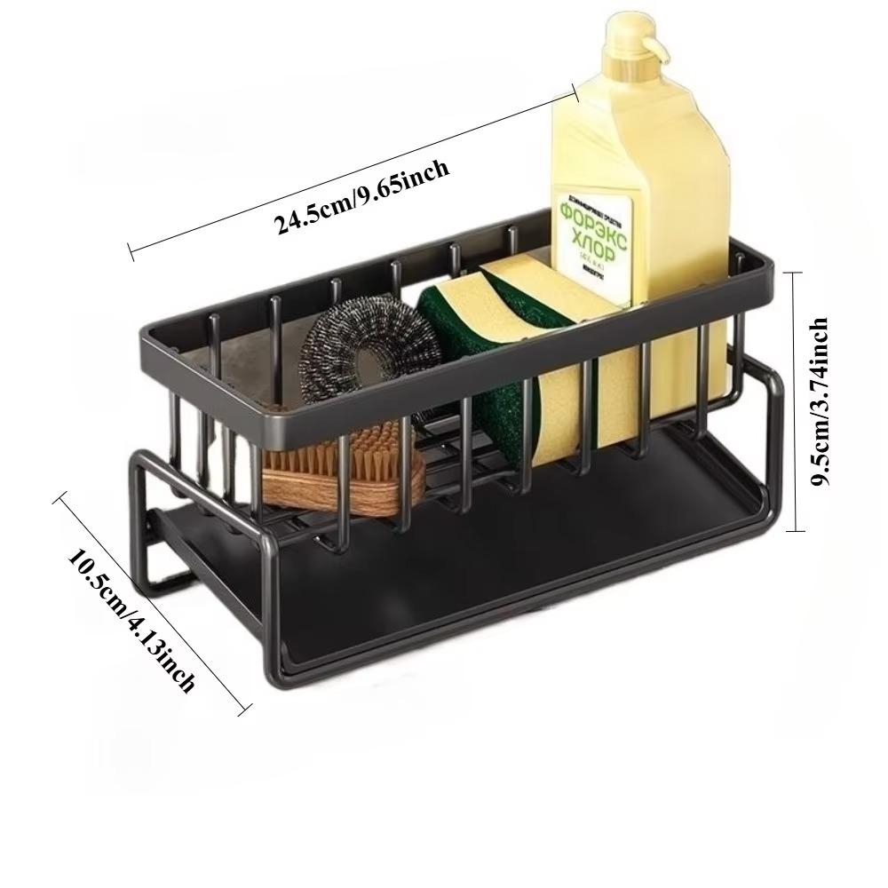 Органайзер для раковины из нержавеющей стали, сушилка с подставкой для мыла и губки, многоярусная корзина-фильтр, кухонное хранение, кухонный органайзер