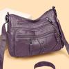 Мягкая кожаная сумка, женская сумка для матери среднего возраста, большая вместительная сумка через плечо через плечо