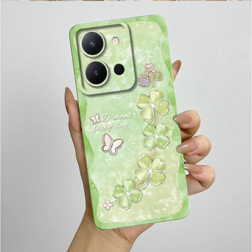 For Vivo Y36 4G Case Pretty Butterfly Flowers Liquid Antifouling Protective Anti-drop Phone Cover For VIVO Y36 Shockproof Funda