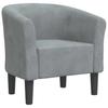 Club Chair Dark Gray Velvet