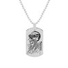 Anime Demon Slayer Stainless Steel Dog Tag Necklace Tanjiro Zenitsu Giyu Inosuke Pattern Color Print Jewelry for Fans
