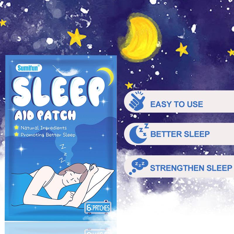 Improve Sleep Patch Anxiety Essential Oil Relieve Headache Stress Plaster Improve Insomnia Quality Body Relax Sticker Natural Sleep Aid Paste