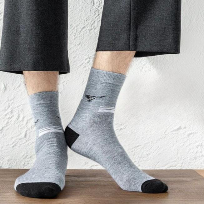 1/5/10 пар мужских носков, дышащие хлопковые спортивные носки, дышащие дезодорирующие деловые носки, большие размеры 39-44