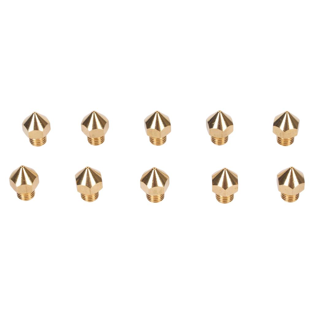 10 шт. Латунные сопла для 3D-принтера 0,4 мм MK8 для экструдерных наконечников CR 10 Pro