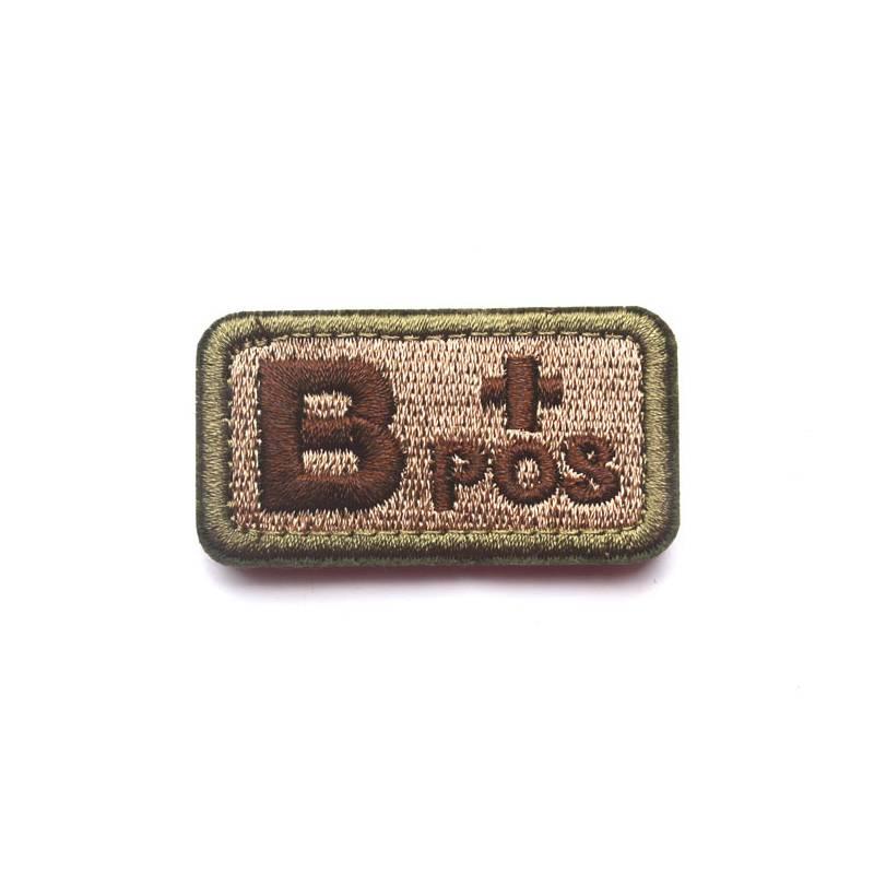 Премиальный вышитый патч с группой крови Ababo+pos Тактический идентификационный значок для военных энтузиастов