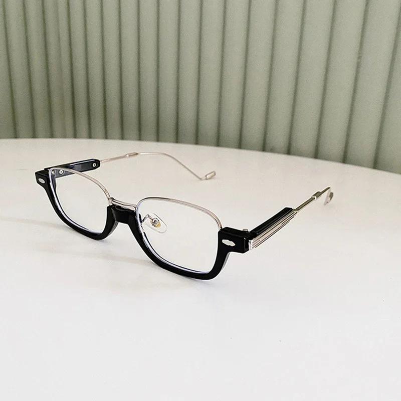 Ретро солнцезащитные очки женские в форме ромба, металлические, маленькие, полуободковые, узкие, хип-хоп, винтажные, для женщин и мужчин