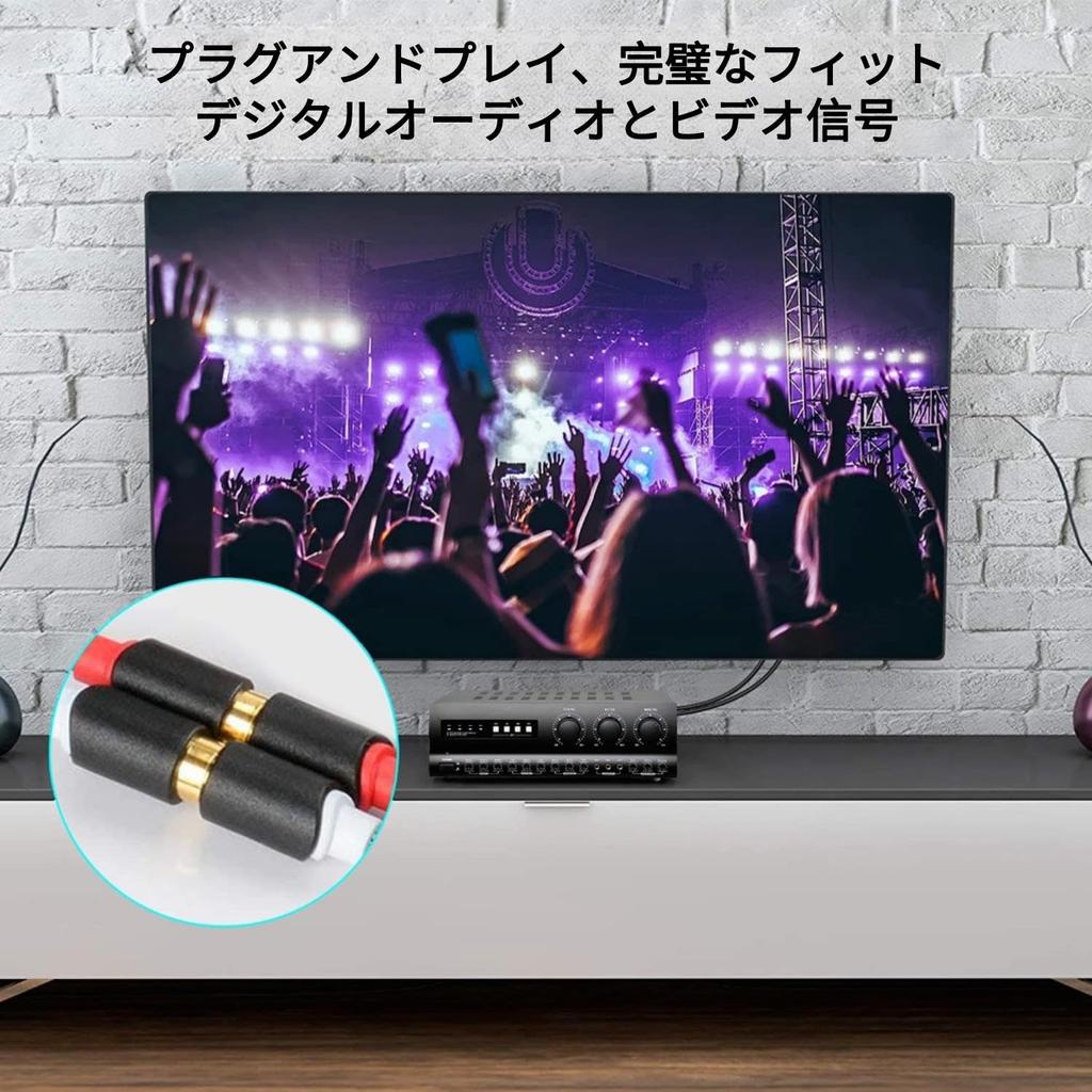 Удлинительный кабель RCA 2RCA папа к 2RCA мама Стерео аудиокабель Позолоченный кабель RCA для дома HDTV метров J&D, Театр, Автомобиль, Усилитель, Динамики, -