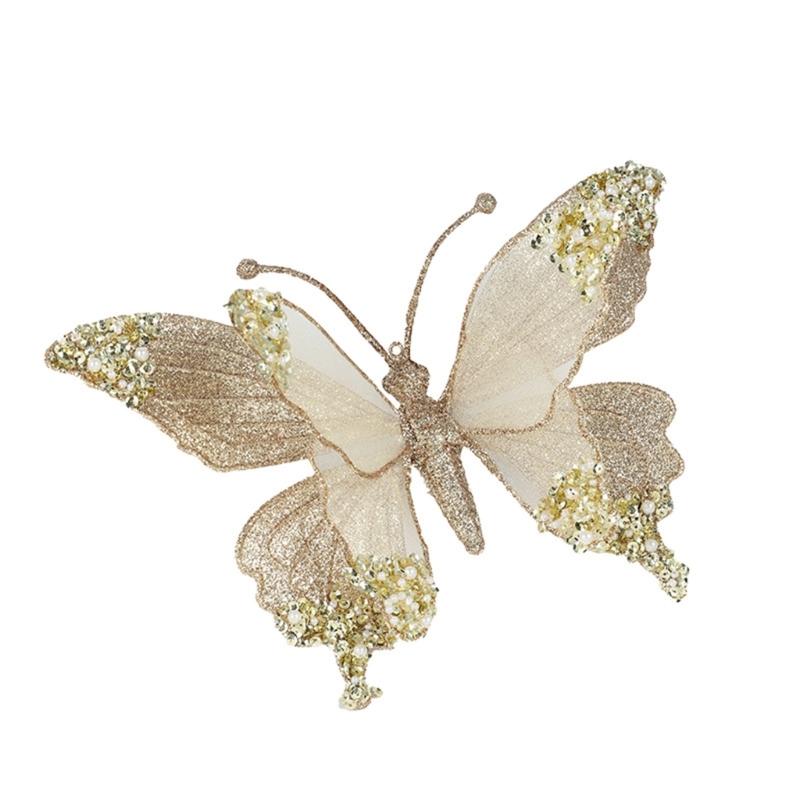Lightweight Plastic Butterfly And Dragonflies Christmas Decorations For Indoor Outdoor Holiday Homes Party Accessories
