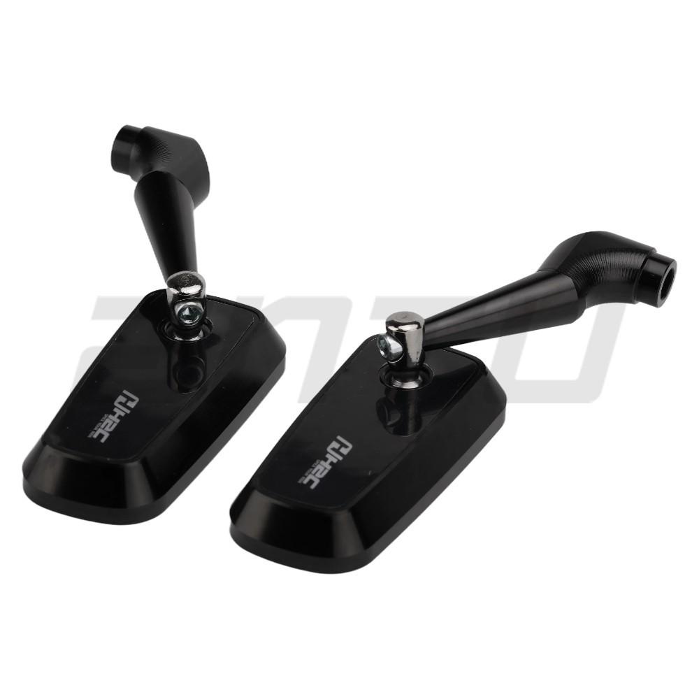 CNC aluminum alloy rearview mirror electric motorcycle modified universal reversing mirror blue mirror anti-glare