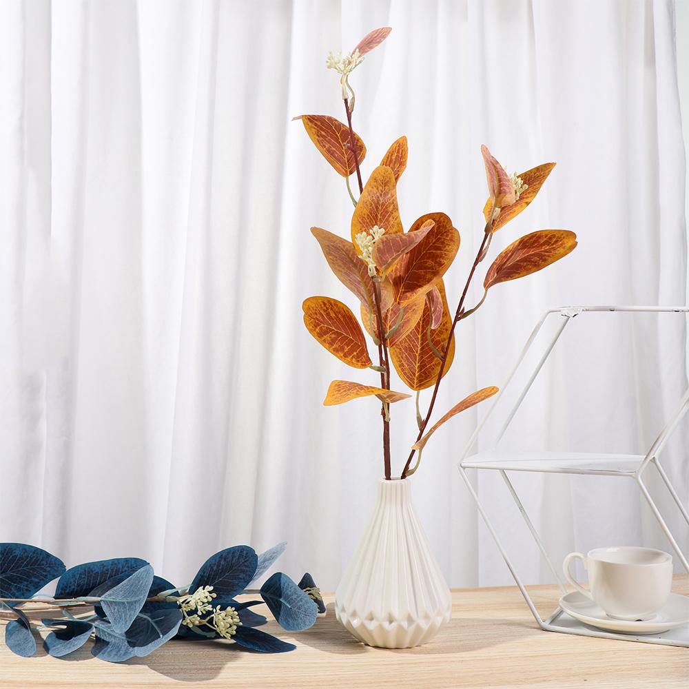 Домашний декор Листья с фруктами Имитация растений Ветки Свадебный букет Искусственные стебли эвкалипта