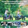 Electric Bicycle Foldable Kingbll Literide 500W Motor 20" Fat Tire City Electric Bike 48V 13.5Ah LCD Display 7 Speed Dual Disc Brakes Max Load 150Kg