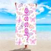 Custom Name Beach Towel For Mom Mother's Day  Bath Towel With Name Pink Butterfly  Pool Towel Microfiber Towel 2024 New Brand