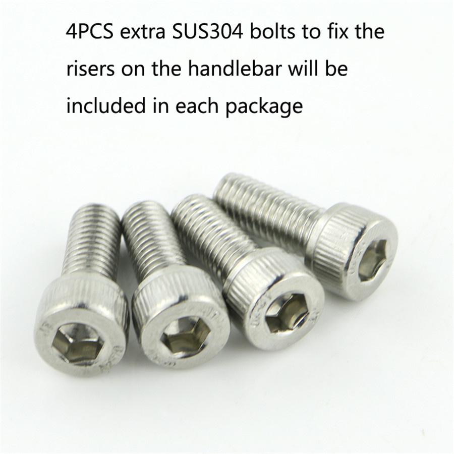 1Pair 7/8" Motorcycle Extension Back Moved Up Handlebar Risers Black Aluminum