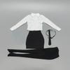 HAMRETHYPPZ 1/6 Scale Costume Figure Clothes for Women, Secretary Outfit, Sexy Work Clothes, Sexy Skirt, Shirt, HR Suit, Sexy Skirt Suit (Body, Head,