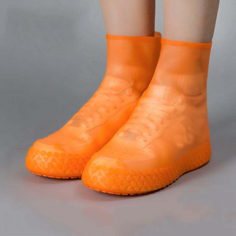 Силиконовый чехол для уличной обуви, латексный чехол для дождевых сапог, многоразовый пылезащитный чехол, водонепроницаемый, толстый, нескользящий, износостойкий, защитный чехол для ног