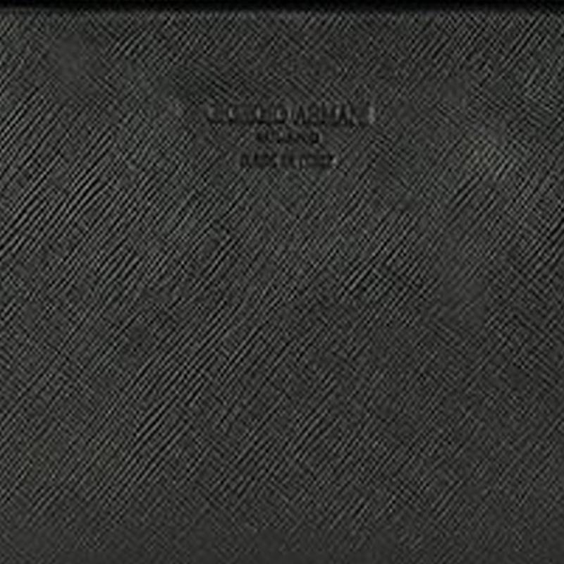 Armani GIORGIO Джордж Однотонный Простой Кожаный Клатч на Молнии Обычный Мужской Черный