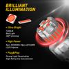 AUXITO 2Pcs T20 7443 LED Tail Bulbs Red W21/5W 7440 W21W LED DRL Brake Light Reverse Backup Lamps 6500K White Super Bright 12V