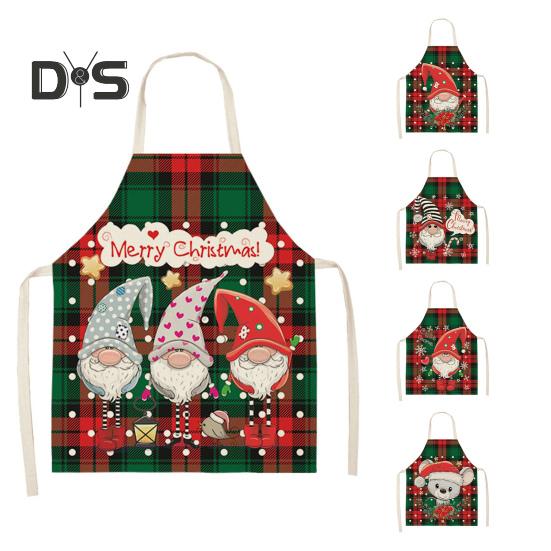 Полиэстеровый нагрудник для приготовления пищи, маслостойкий, практичный, забавный, с мультяшным рисунком, для рождественской вечеринки