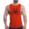 Summer Adult Men'S Outdoor Fitness Casual Sports Crew-Neck Vest Creative Bike 2d Print Breathable Quick-Drying Sleeveless Shirt