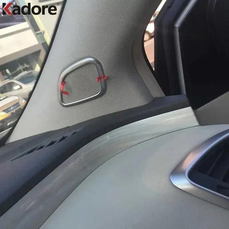 For Nissan Murano 2015-2017 2018 Matte Car Front Inner Door A Pillar Speaker Cover Trim Interior Accessories