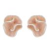 Xiaohongshu fashion temperament fairy wind dripping oil irregular petal stud earrings light luxury high-end earrings