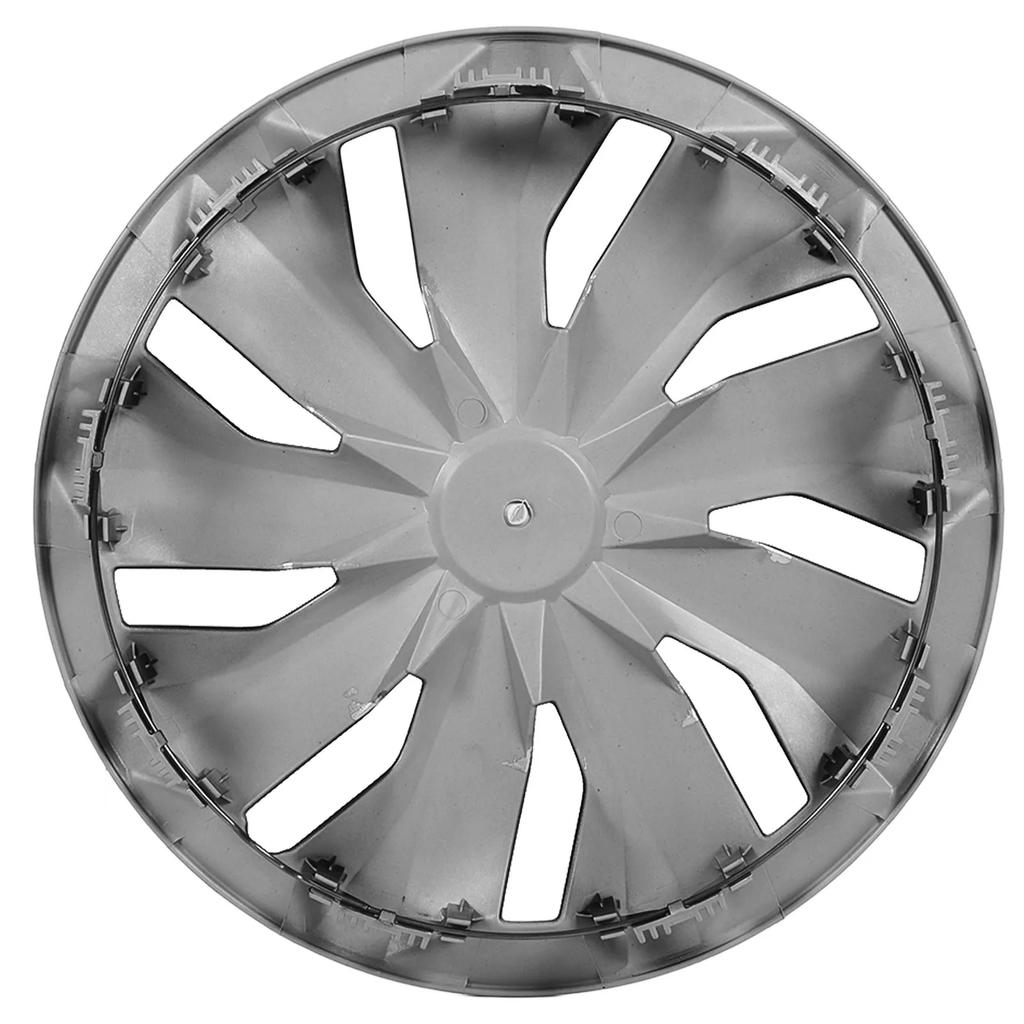 Универсальные колпаки 4 шт. 14 дюймов Набор колпаков для колес для Ford Fiesta/Peugeot 205/Clio/Seat Ibiza/Felicia Черный и серебристый