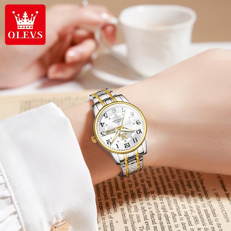 OLEVS Брендовые часы Новые простые кварцевые часы для любителей выражений Нишевые женские часы Женские часы