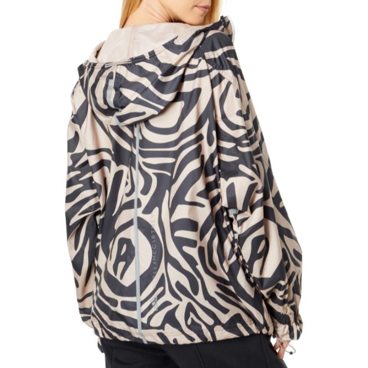 Adidas Геометрический узор с полным принтом, длинный рукав, капюшон, куртка женская H59960